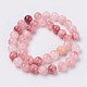 Natural Colorful Green Jade Beads Strands G-G757-02-12mm-2