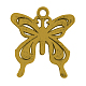 Tibetan Style Alloy Butterfly Pendants TIBEP-3945-AG-RS-2