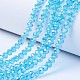 Chapelets de perles en verre électroplaqué EGLA-A034-T10mm-B14-1
