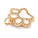 Real 18K Gold Plated Brass Micro Pave Cubic Zirconia Charms ZIRC-L100-085G-09-3