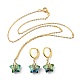 Electroplate Star Glass Jewelry Sets SJEW-JS01120-03-2
