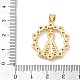 Подвески из латуни с прозрачным фианитом Nossa senhora aparecida KK-U058-54G-3