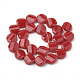 Opaque Solid Color Glass Beads Strands GLAA-N032-06I-2
