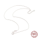 925 серебряное ожерелье с подвеской в виде бесконечности для женщин NJEW-C019-01S-1