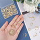 SUPERFINDINGS 40Pcs 4 Style Brass Leverback Earring Findings Brass Huggie Hoop Earrings Real 24K Gold Plated Earring Hooks for Jewelry Making Crafting Hole: 1~1.5mm Pin: 0.5~1mm KK-FH0003-98-3
