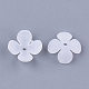 4-petal transparentes bolitas de acrílico FACR-T001-14-2