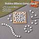 100 pièces perles de silicone perles rondes en caoutchouc 15mm perles d'espacement en vrac pour fournitures de bricolage bijoux fabrication de porte-clés JX457A-2