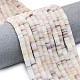 Природного кварца нитей бисера G-P575-B17-6x1mm-1