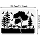 Modello di disegno di animali della foresta cava benecreat DIY-WH0422-00010-2