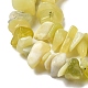 Citron naturel puce de jade brins de perles X-G-M205-22-3