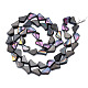 Electroplate Glass Beads Strands EGLA-N008-003-2