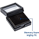 Benecreat 24 шт. бархатная витрина с драгоценными камнями квадратный ящик для хранения ювелирных изделий с бриллиантами чехол-органайзер с бархатом внутри белый OBOX-BC0001-04-5
