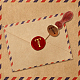 DELORIGIN Alphabet T Wax Seal Stamp Embossed Stamp Sealing Vintage Elegant Botanical Flowers Leaves Letter Removable 1