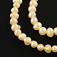 Rondelle Natural Cultured Freshwater Pearl Beads Strands PEAR-R012-40-1