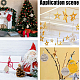 Gorgecraft 24 décoration de sapin de Noël en bois avec découpes de cerf et rond creux en forme de cerf - Décoration artisanale à suspendre - Décoration de ferme rustique 3D - Décoration de vacances pour arbre de Noël - Pays des merveilles d'hiver HJEW-GF0001-39A-5