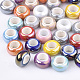 Electroplate Porcelain Beads PORC-T003-01-1
