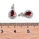 Латунные микро проложить кубического циркония подвески KK-B102-01P-01-3
