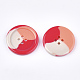 Tri-color Resin Buttons RESI-S377-06B-04-2