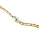 304 Stainless Steel Figaro Chain Necklace Making STAS-A028-N023-4