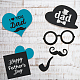 OLYCRAFT 2Pcs Self-Adhesive Silk Screen Printing Stencil Father's Day Theme Silk Screen Stencil Best Dad Reusable Mesh Stencils Transfer for DIY T-Shirt Fabric Painting - 14x19.5cm DIY-WH0337-057-7