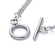 304 Stainless Steel Chain Necklaces NJEW-JN02767-3