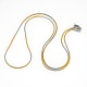 Unisexe à la mode 201 acier inoxydable colliers de chaîne de serpent NJEW-L043-06M-1