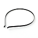 4.5 mm幅無地黒半丸顔の鉄のヘアバンド  高品質のヘアパーツ  112mm OHAR-R072-02-1