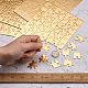 4 pièces 4 style presse à chaud papier puzzle d'artisanat de transfert thermique DIY-TA0003-58B-6