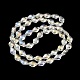 Electroplate Transparent Glass Beads Strands EGLA-G037-12A-AB02-3