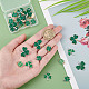 SUNNYCLUE 1 Box 36Pcs 6 Style St. Patrick's Day Charms Four Leaf Clover Charm Enamel Lucky 4 Leaf Clover Charms Irish Shamrock Green Charm for Jewellery Making Charms Good Luck Earrings Craft Supplies ENAM-SC0002-88-3