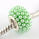 ABS Kunststoff Nachahmung Perle Rondelle Europäischen Perlen OPDL-Q130-04-2