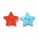 2-trou acrylique étoiles 12 mm accessoires de vêtements d'enfants chandail X-BUTT-E053-M-2