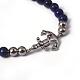 Natural Lapis Lazuli Beaded Bracelets BJEW-N0004-001B-2