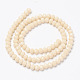 Chapelets de perles en verre opaque de couleur unie EGLA-A034-P6mm-D05-2