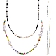 2pcs 2 styles ensembles de colliers de perles de graines de verre NJEW-SZ0001-38-1