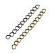 100Pcs 5 Color Iron Ends with Twist Chains DIY-FS0003-54-4