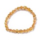 Bracelets extensibles en perles de pierres précieuses mélangées naturelles BJEW-K213-M05-3