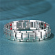 Bracelets de bande de montre de chaîne de panthère d'acier inoxydable de Shegrace JB672A-6