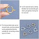 UNICRAFTALE 6pcs 3 Colors Spring Ring Clasps Stainless Steel Spring Ring Clasps Mixed Color Jewelry Clasp for DIY Jewelry Making STAS-UN0024-89-4