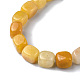 Chapelets de perles en jade topaze naturelle G-F743-02N-4