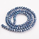 Chapelets de perles en verre électroplaqué EGLA-A034-P2mm-B13-2