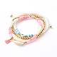 Bracelets de perles et ensembles de bracelets de perles tressés BJEW-JB06200-1