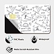 CREATCABIN 4Pcs Card Skin Sticker Mathematical Geometry Debit Credit Card Skins Covering Personalizing Bank Card Protecting Removable Wrap Waterproof Proof No Bubble for Bank Card 7.3x5.4Inch-White DIY-WH0432-028-3