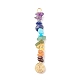 Chakra Natural & Synthetic Gemstone Copper Wire Wrapped Big Pendants PALLOY-JF01610-3