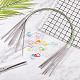 GORGECRAFT 6 Sizes Circular Knitting Needles Set Metal Magic Loop Round Needles with 10Pcs Random Color ABS Plastic Knitting Crochet Locking Stitch Markers Holder Size 7 6 4 2.5 1.5 0 IFIN-GF0001-32-4