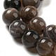 Natürlichen schwarzen Mondstein Perlen Stränge G-A219-A01-02-3