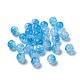 Two Tone Transparent Crackle Acrylic Beads CACR-R009-10mm-07-2