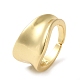 Rack Plating Brass Twist Open Cuff Rings RJEW-E290-04G-1