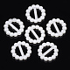 Abs en plastique imitation perles perles boucles X-OACR-S020-34-2