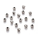 304 Stainless Steel Corrugated Beads, Round, Stainless Steel Color, 4x3.5mm, Hole: 1.6mm